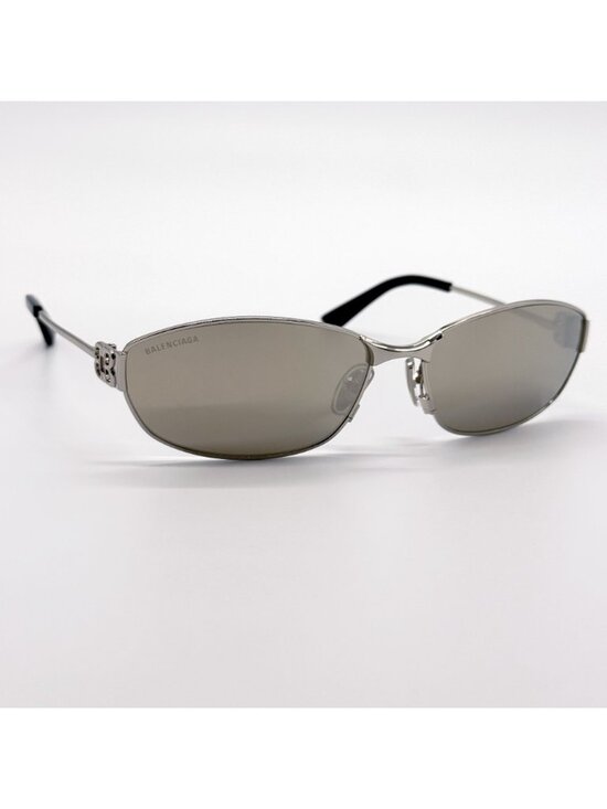 NEW BALENCIAGA BB0336S 006 SUNGLASSES SILVER WOMEN EYEWEAR BALENCIAGA